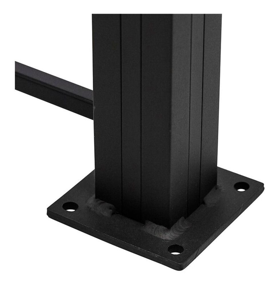 Aitasäleikkö lasipaneeliaitaan 150 x 100 cm antrasiitti