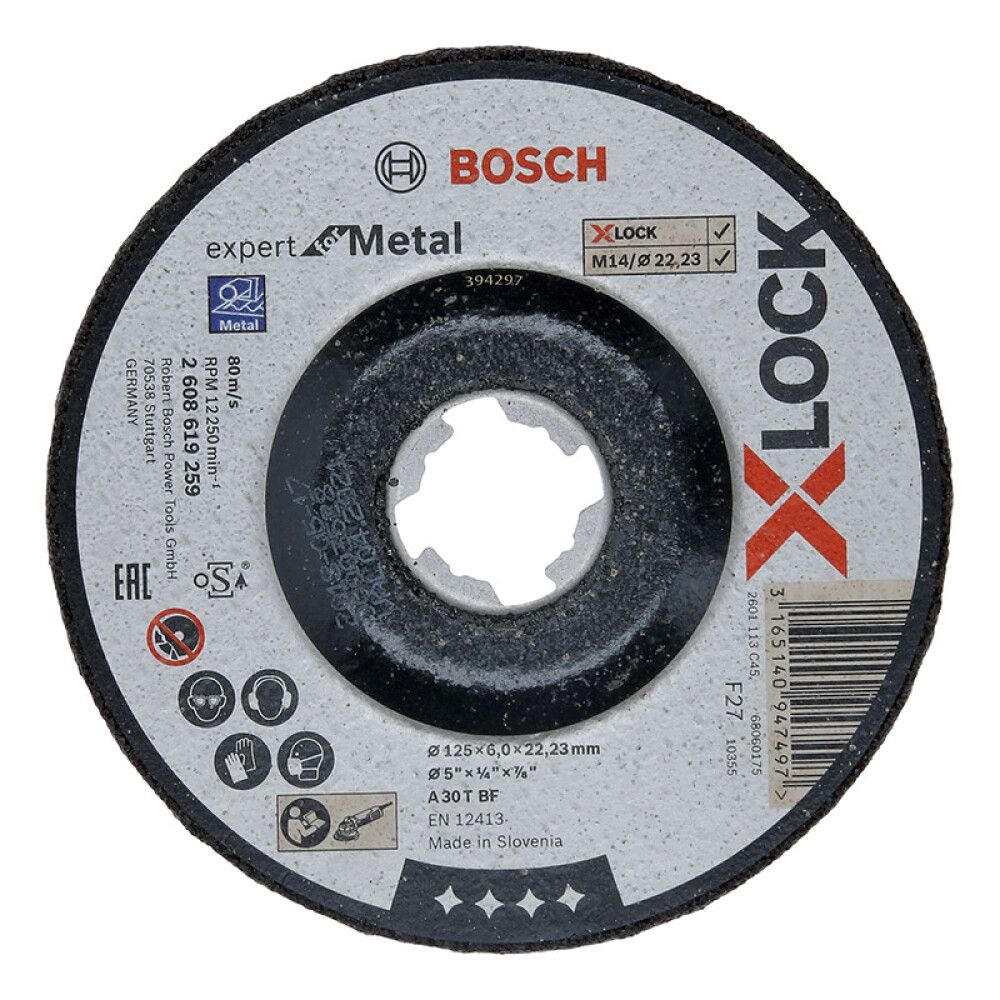 Hiomalaikka Bosch X-LOCK Expert for Metal 125 mm 6 mm