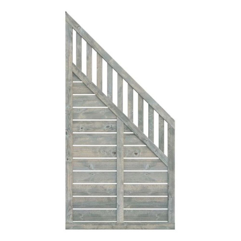 Aitaelementti Palmako Helis 3 harmaa 90 x 90/180 cm