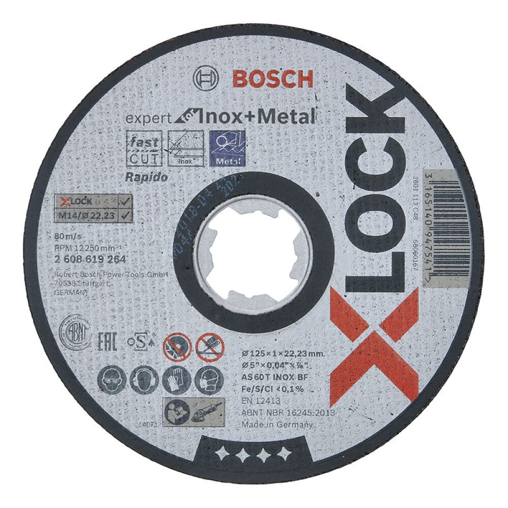 Katkaisulaikka Bosch X-LOCK Expert for Inox 125 mm