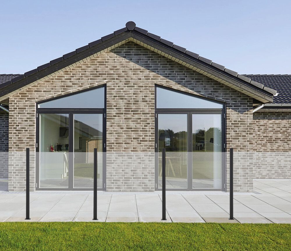 Lasikaide alumiinireunalla 100 x 100 cm kirkas