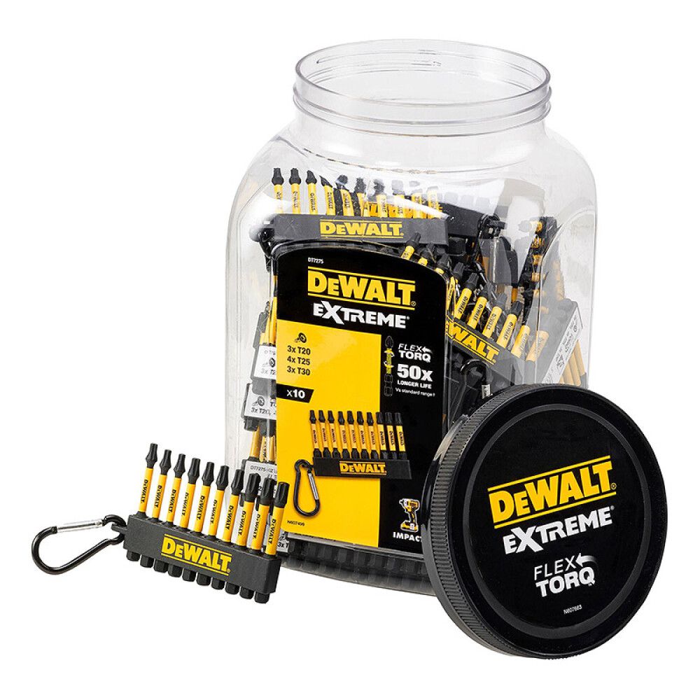 Ruuvikärkisarja Dewalt DT7275 10-os.