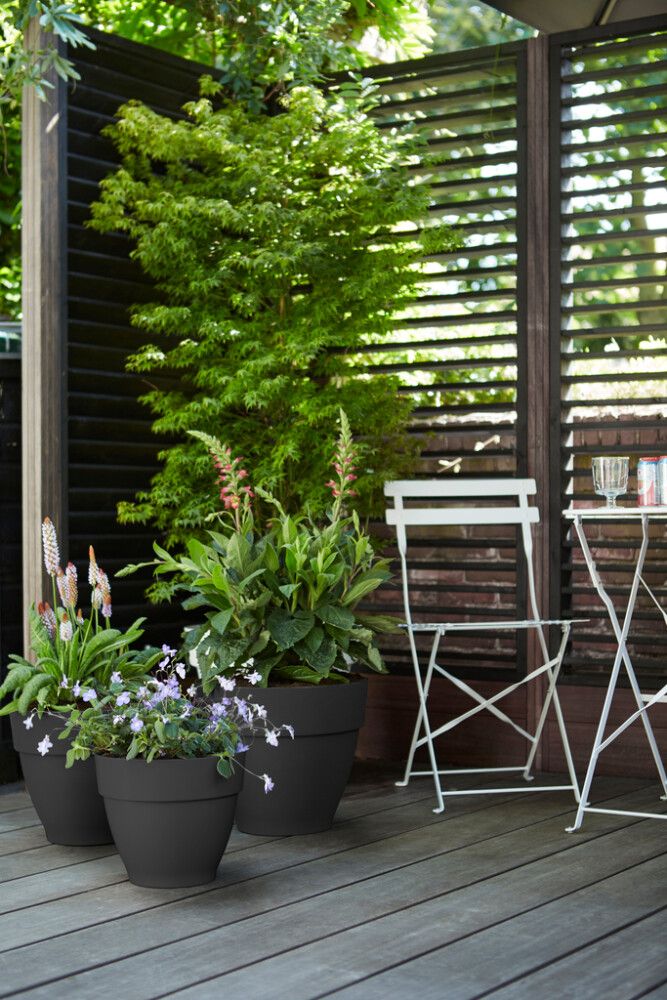 Ulkoruukku Elho Vibia Campana 20 cm antrasiitti