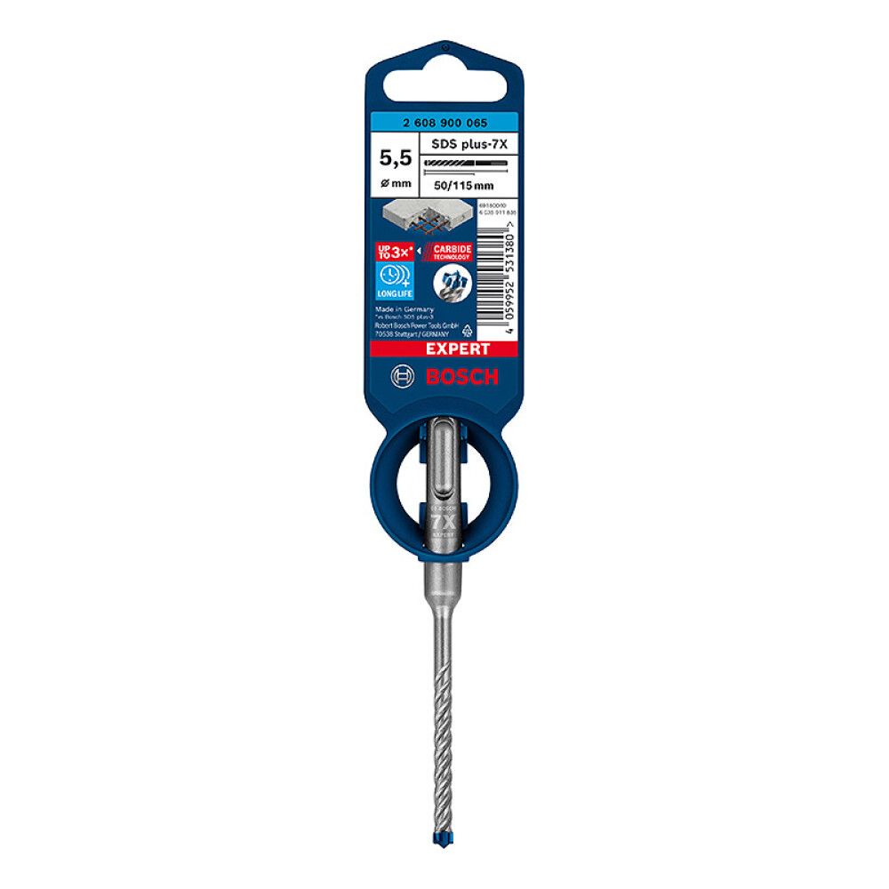 Poravasaranterä Bosch Expert SDS Plus-7X 5,5 x 50 x 115 mm