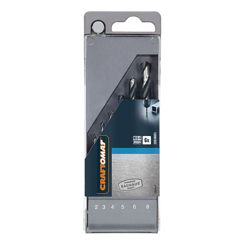 Metalliporanteräsarja Craftomat 2-8 mm 6 kpl