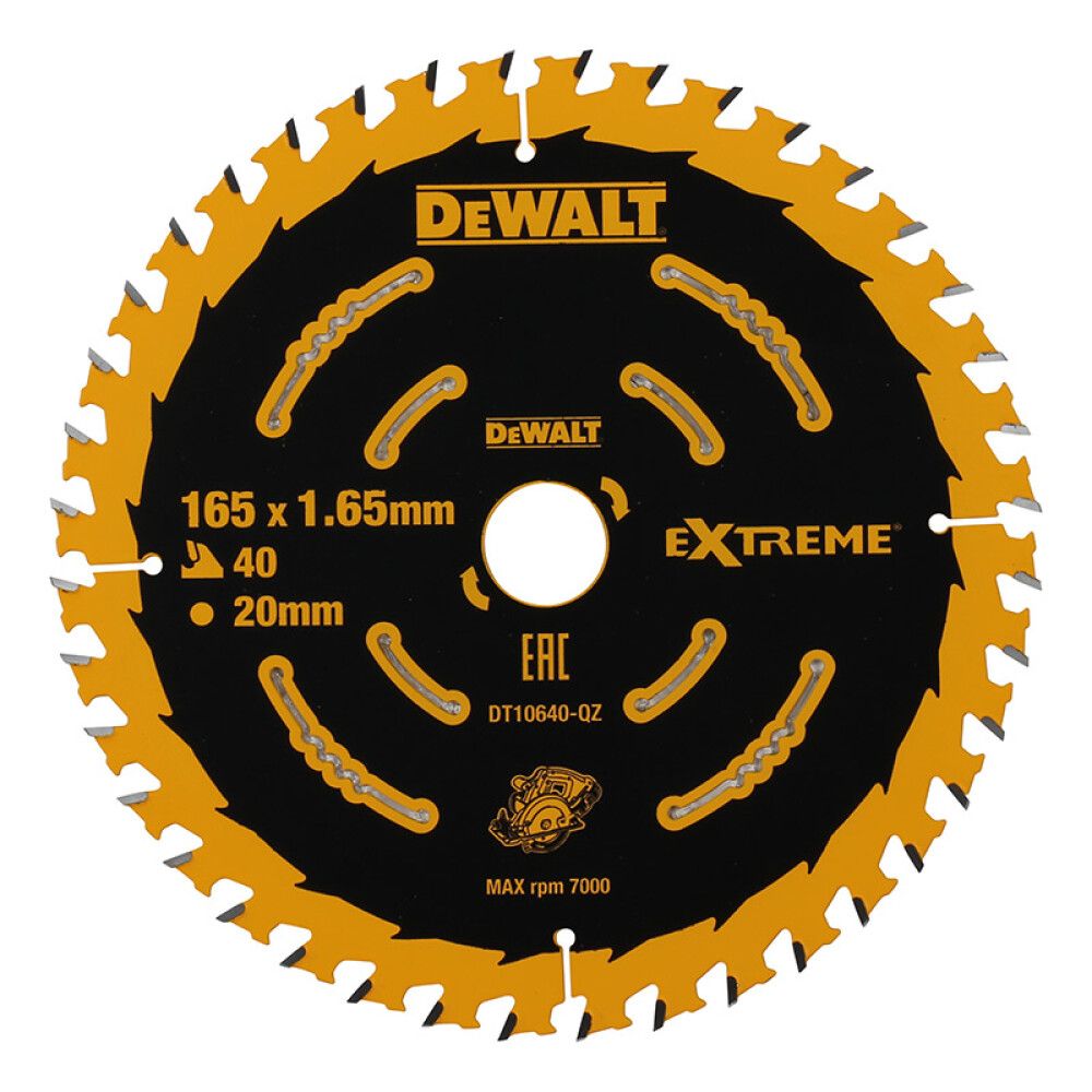 Pyörösahanterä DeWalt DT10640-QZ 165 x 20 mm 40T