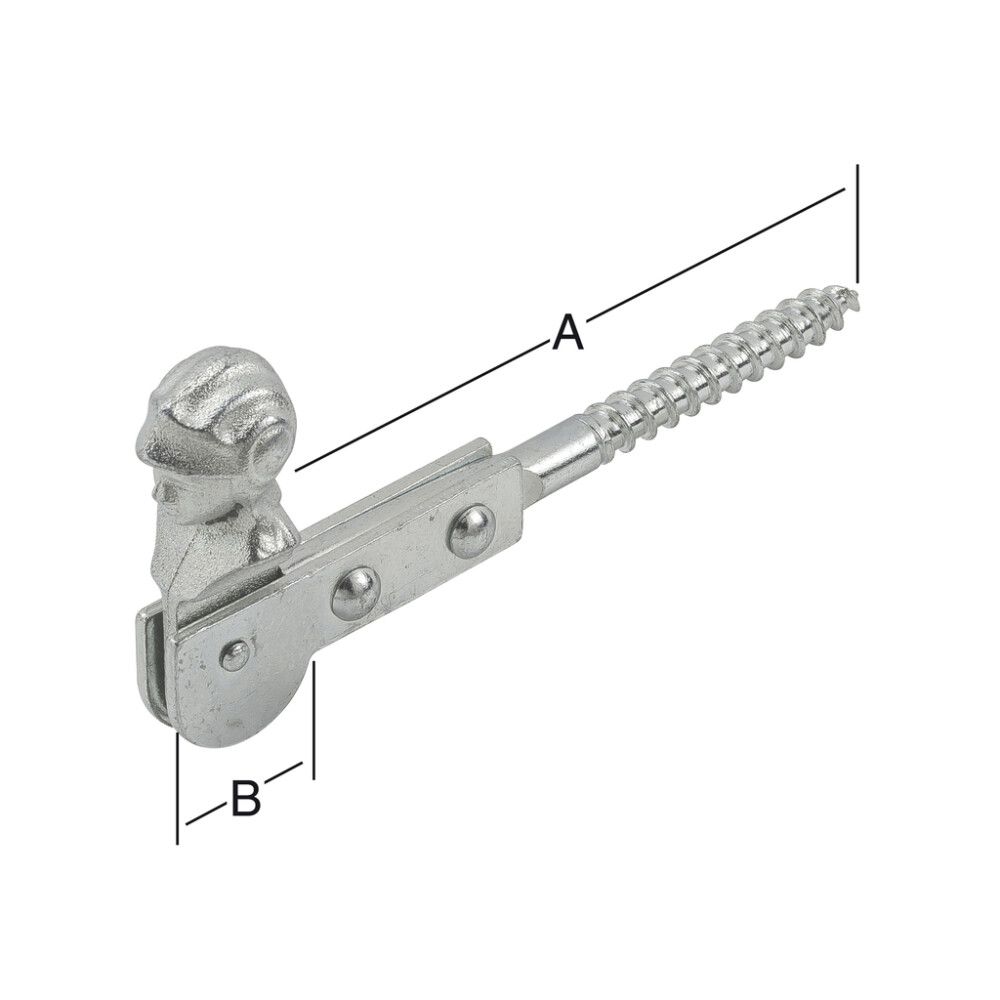 Ikkunanpysäytin 120 x 25 mm sinkitty
