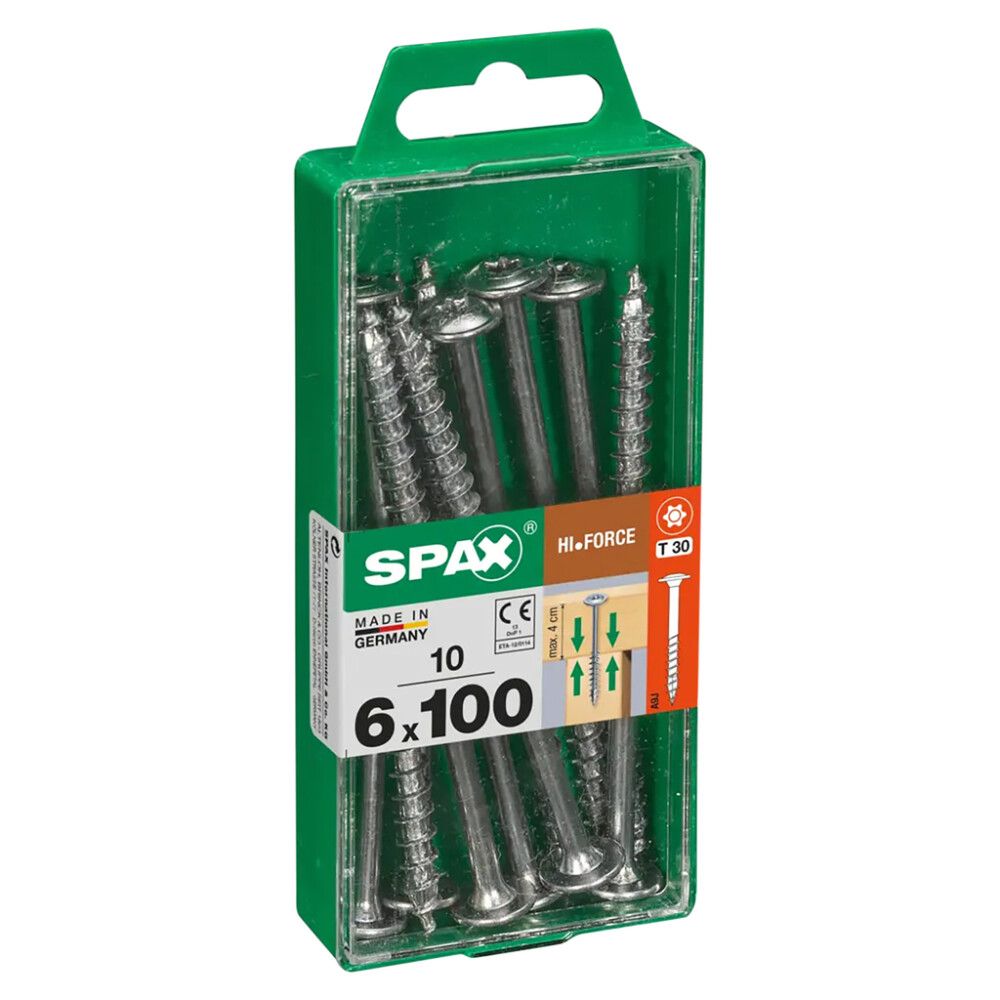 Puuruuvi Spax HI.FORCE TRX WIROX 6x100 mm 10KPL
