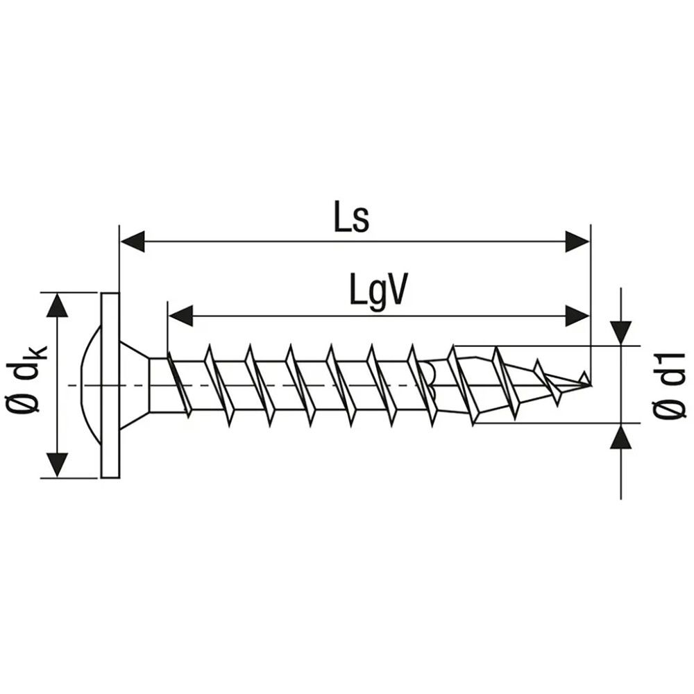 Puuruuvi Spax HI.FORCE TRX WIROX 6x60 mm 12KPL