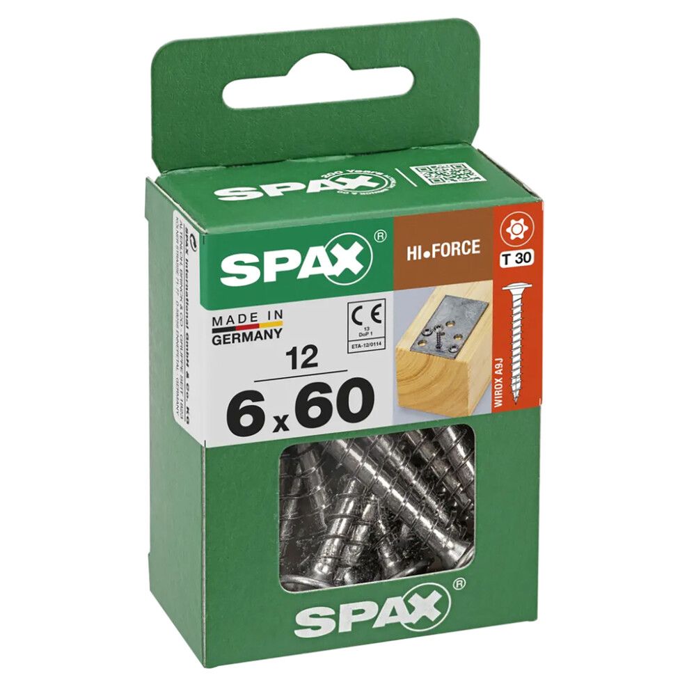 Puuruuvi Spax HI.FORCE TRX WIROX 6x60 mm 12KPL