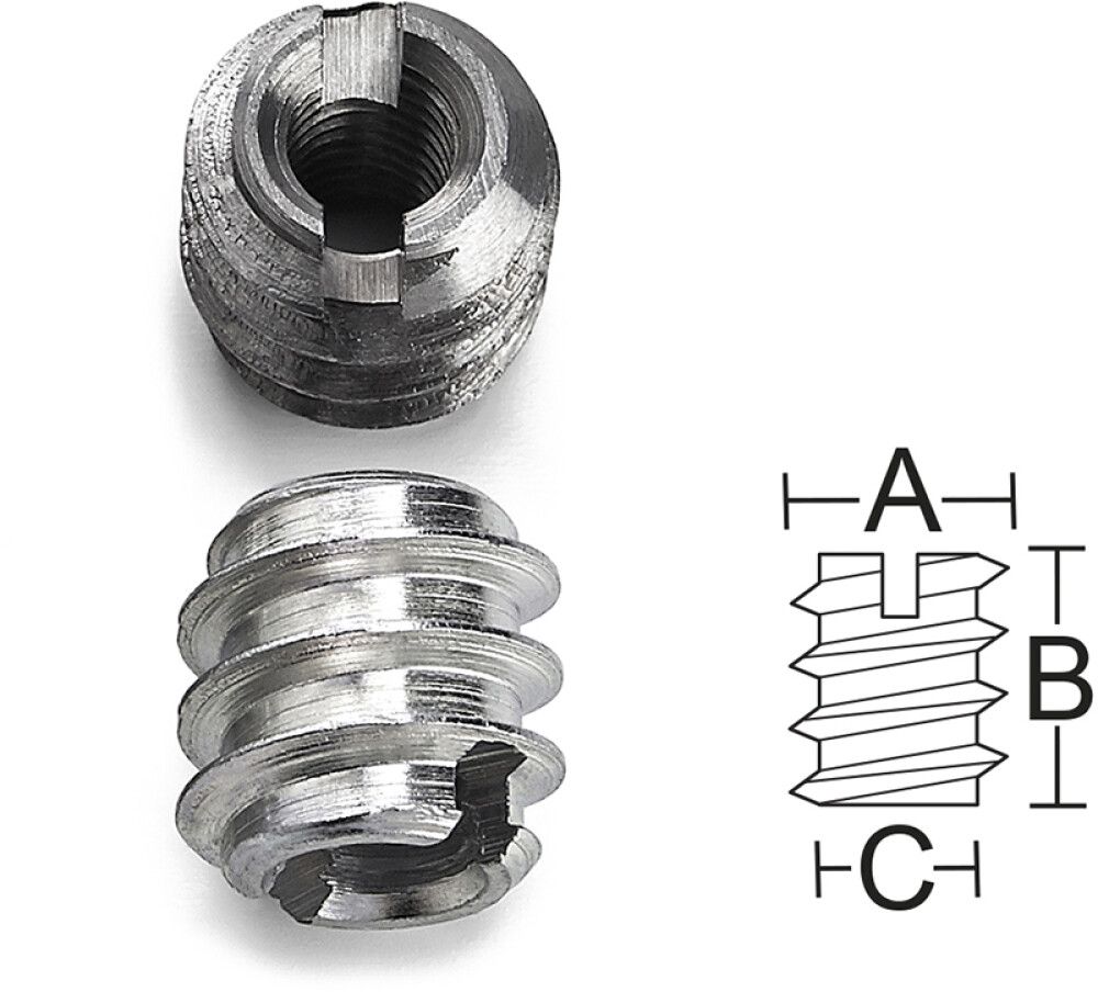 Rampamutteri Habo 1212 teräs M6 4 kpl/pkt