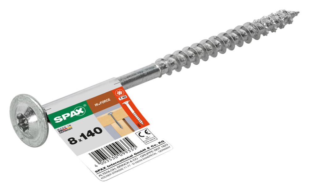 Ruuvi Hi.Force Wirox Spax 8x140 1 KPL