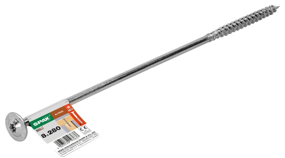Puuruuvi Spax HI.FORCE TRX WIROX 8x280 mm 1KPL
