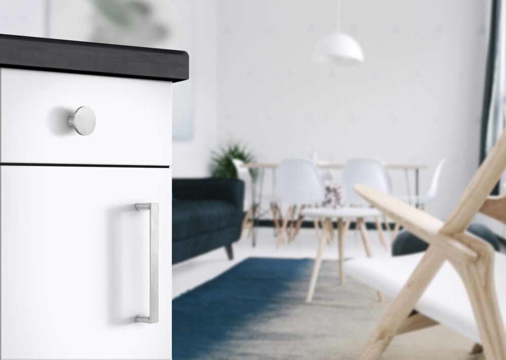 Kalustevedin Beslagsboden Modern B6171 128 mm Mattaharjattu Kromi