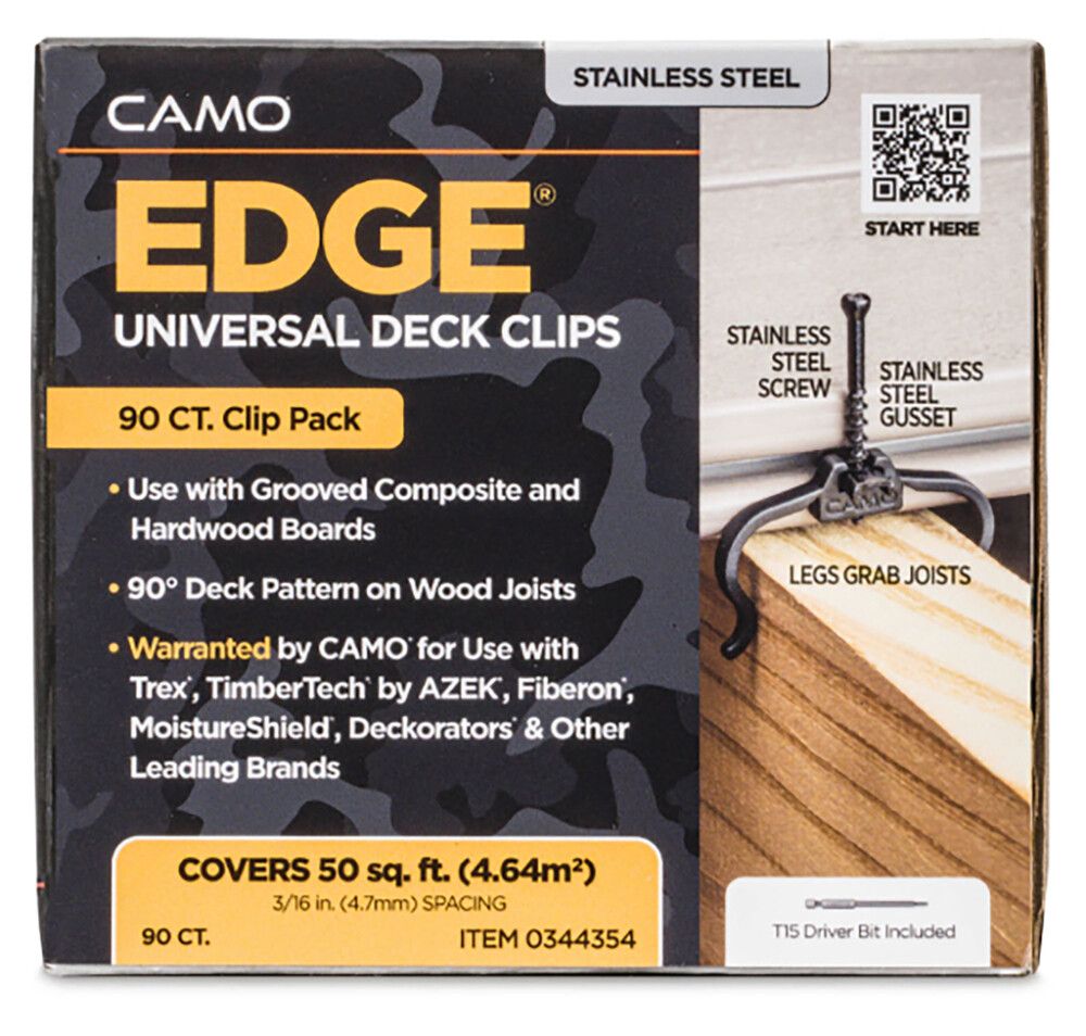 Kiinnitysklipsi Camo Edge A2 90 kpl