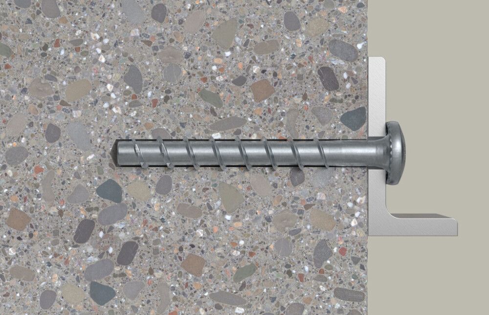 Betoniruuvi Fischer Ultracut FBS II 8 x 40/5 LP leveä kupukanta 100 kpl