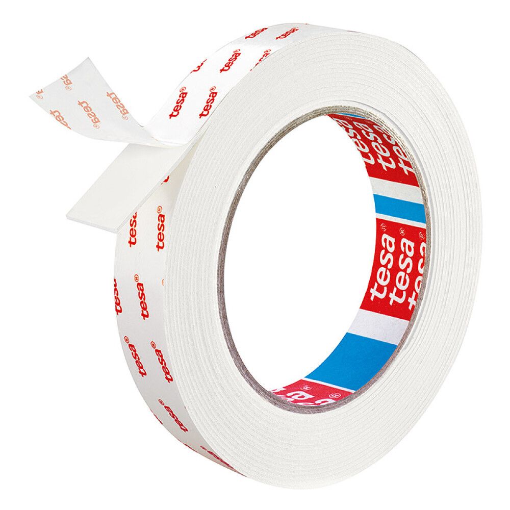 Asennusteippi tesa® tapetti- ja rappauspinnoille 10 kg/m 5 m x 19 mm
