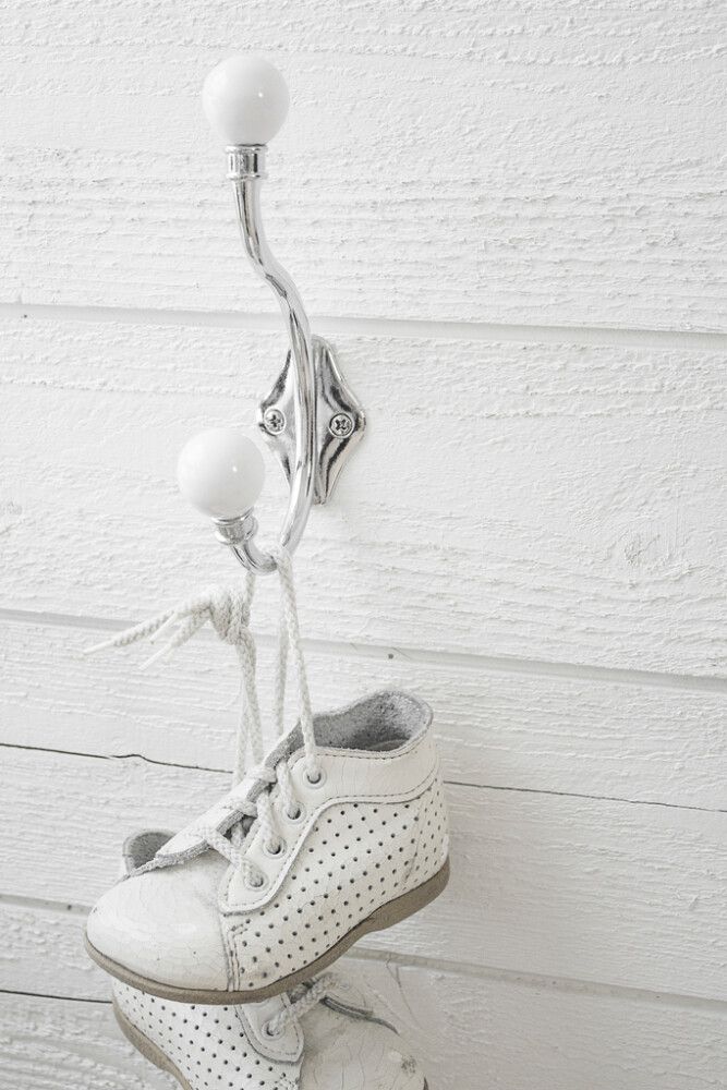 Koukku Habo Antique Kromi Valkoinen