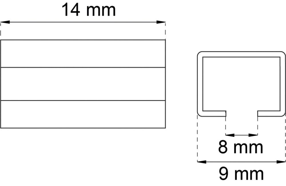 Karaholkki Habo 162 pelti 14 x 9 mm