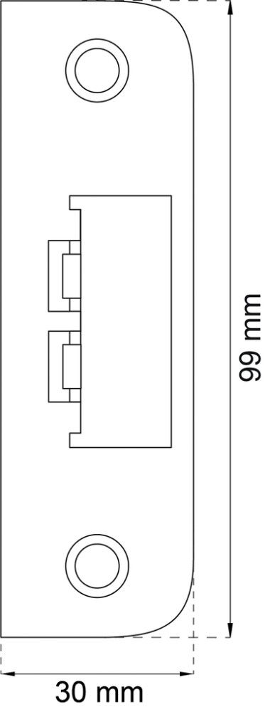 Vastarauta Habo 6510 valkoinen 30 x 99 mm