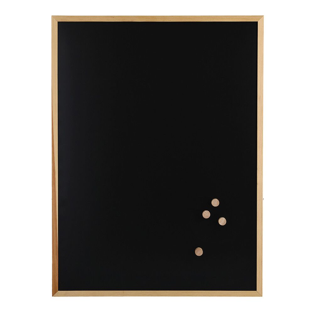 Magneettinen Liitutaulu Zeller Musta 80 x 60 cm