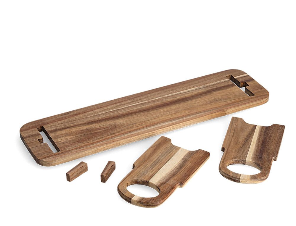 Tarjoilualusta Jaloilla Zeller Acacia 59 x 16 x 22 cm