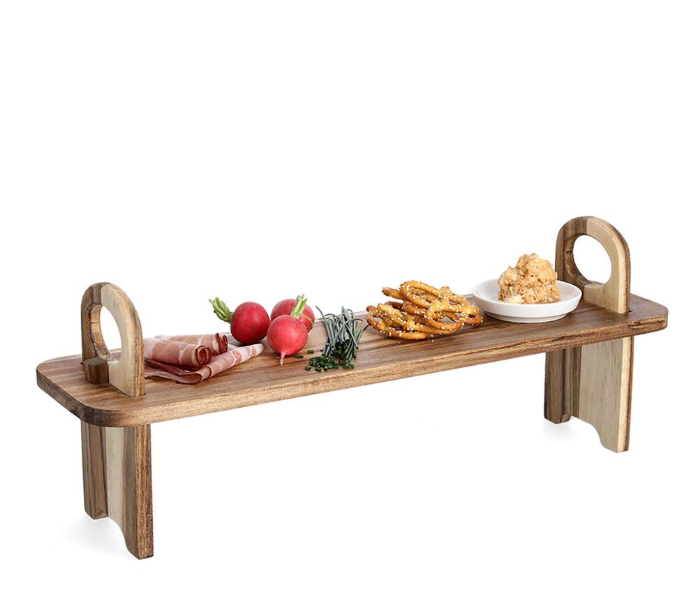 Tarjoilualusta Jaloilla Zeller Acacia 59 x 16 x 22 cm
