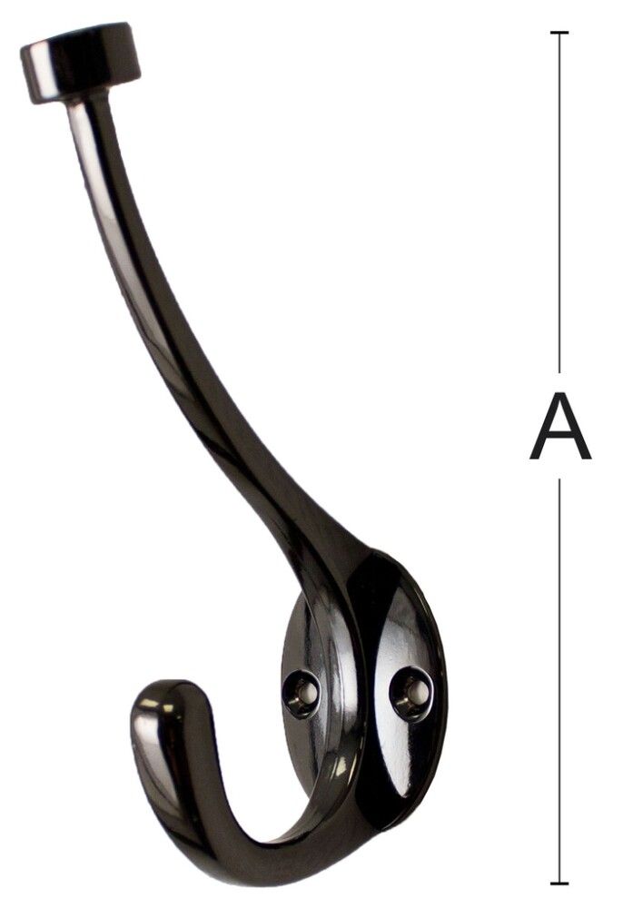 Vaatekoukku Habo Point musta 145 mm