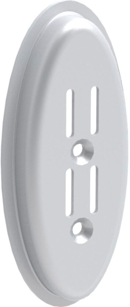 Seinäkiinnike Lundbergs valkoinen ovaali