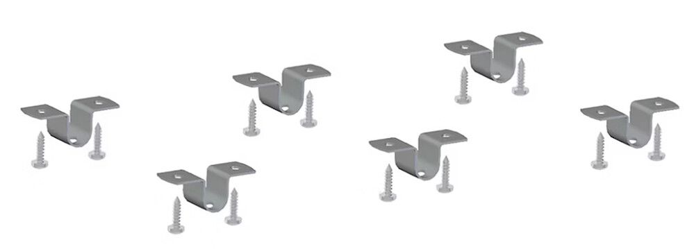 Liitinhela ja ruuvit Lundbergs 6 kpl hopea