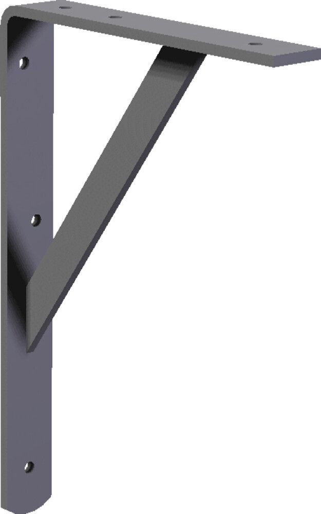 Kannatin Lundbergs Carl 180 x 30 x 265 mm hopea metalli