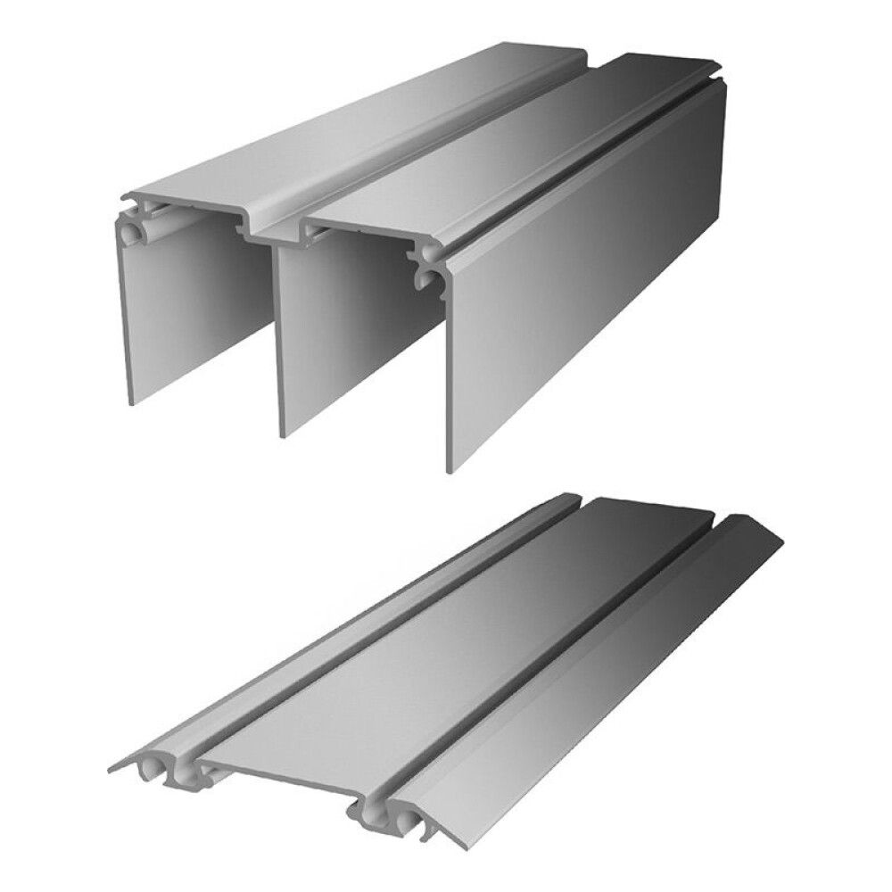 Lattia- ja kattokisko Lundbergs Alumiini 1803