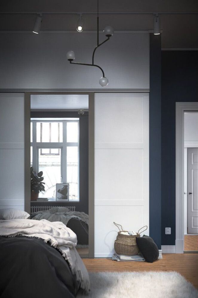 Liukuovi Lundbergs Nordic 610 x 2301 mm Valkoinen 3-peilinen