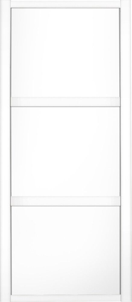 Liukuovi Lundbergs Nordic 762 x 2301 mm Valkoinen 3-peilinen