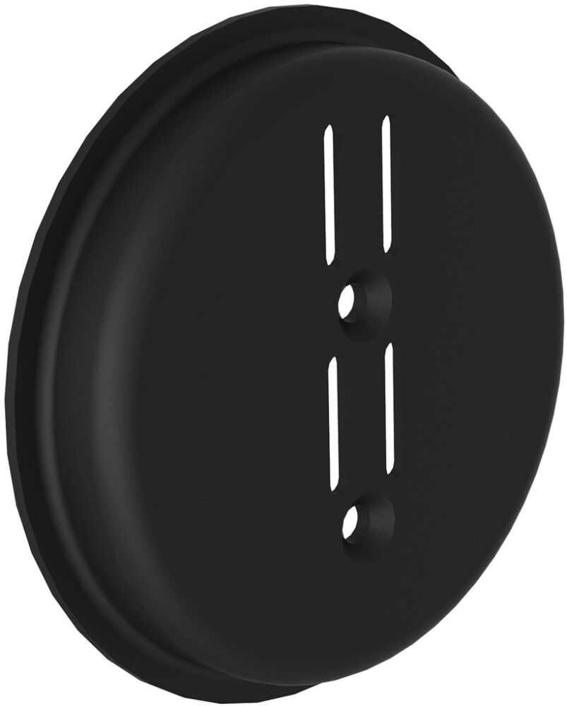 Seinäkiinnike Lundbergs Wide pyöreä musta