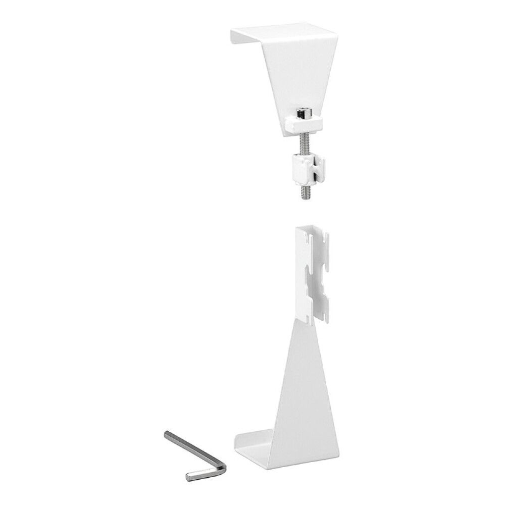 Kiinnityskoukku oveen Elfa Classic valkoinen 68 x 40 x 150 mm