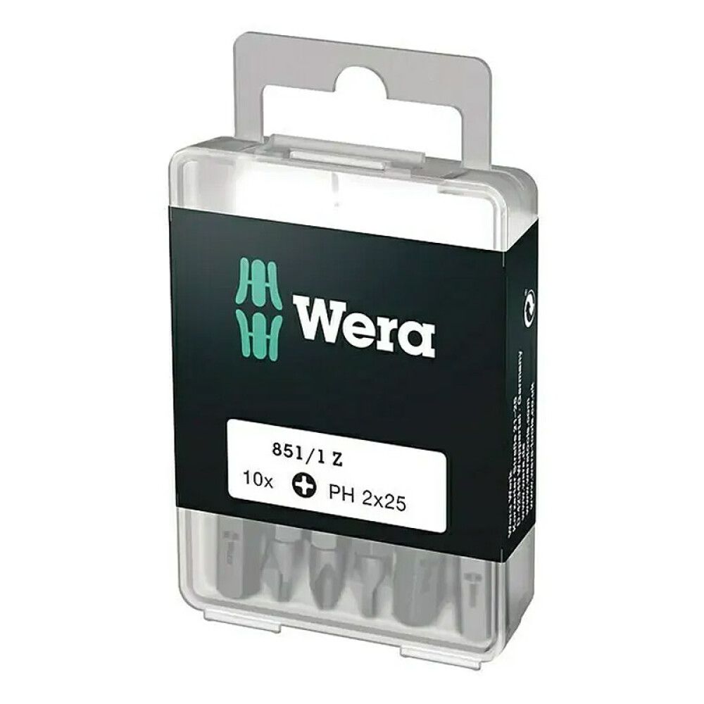 Ruuvauskärkisarja Wera 851/1 Z Phillips PH2 x 25 mm 10 kpl/pkt