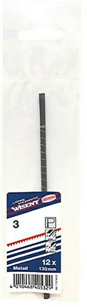 Lehtisahanterä Wisent metallille NR 3 130 mm 12 kpl/pkt
