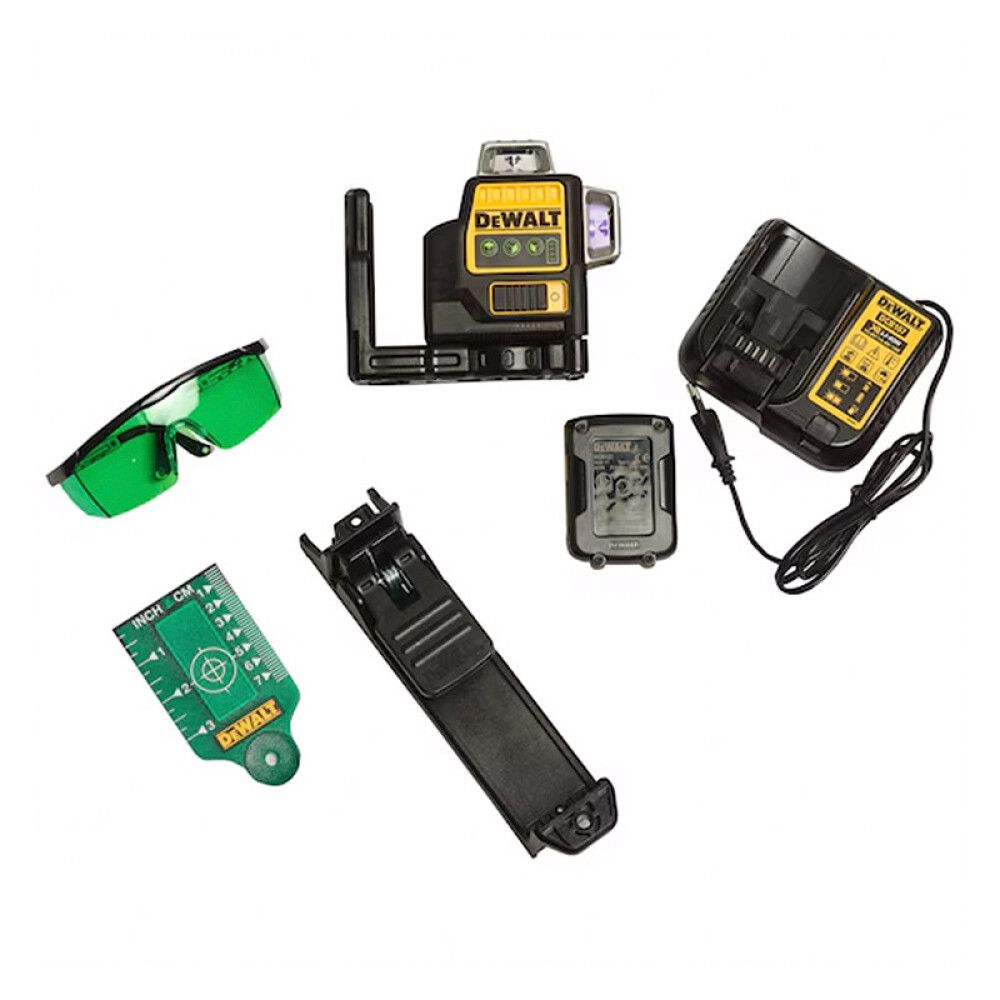 Ristilinjalaser DeWalt DCE089D1G Vihreä
