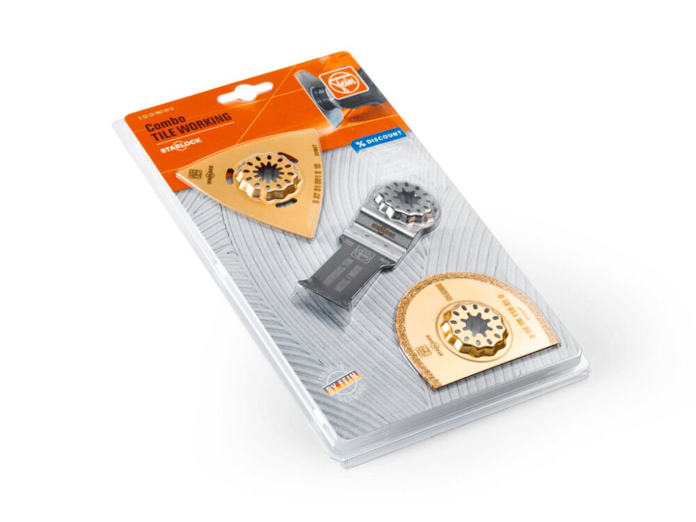 Teräsarja Fein Starlock Laatta 3 kpl