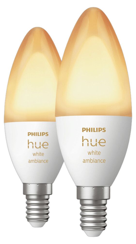 LED-älylamppu Philips Hue White ambiance 5,2 W E14 2 kpl/pkt