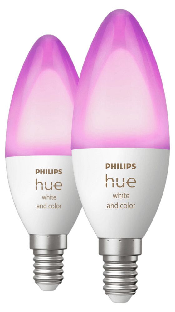 LED-älylamppu Philips Hue White and Color 5,3 W E14 2 kpl/pkt