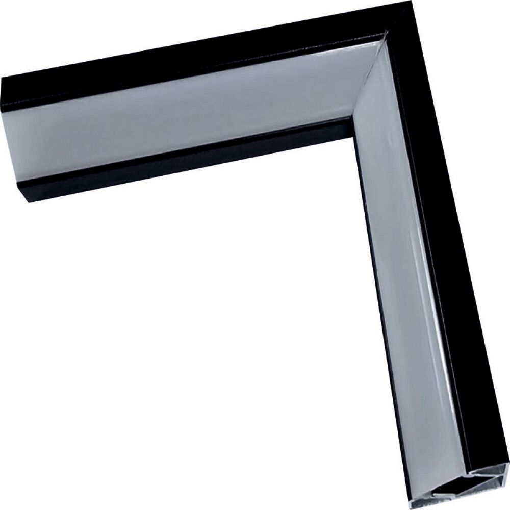 Alumiiniprofiili Direct Signs Kulma 45° Musta