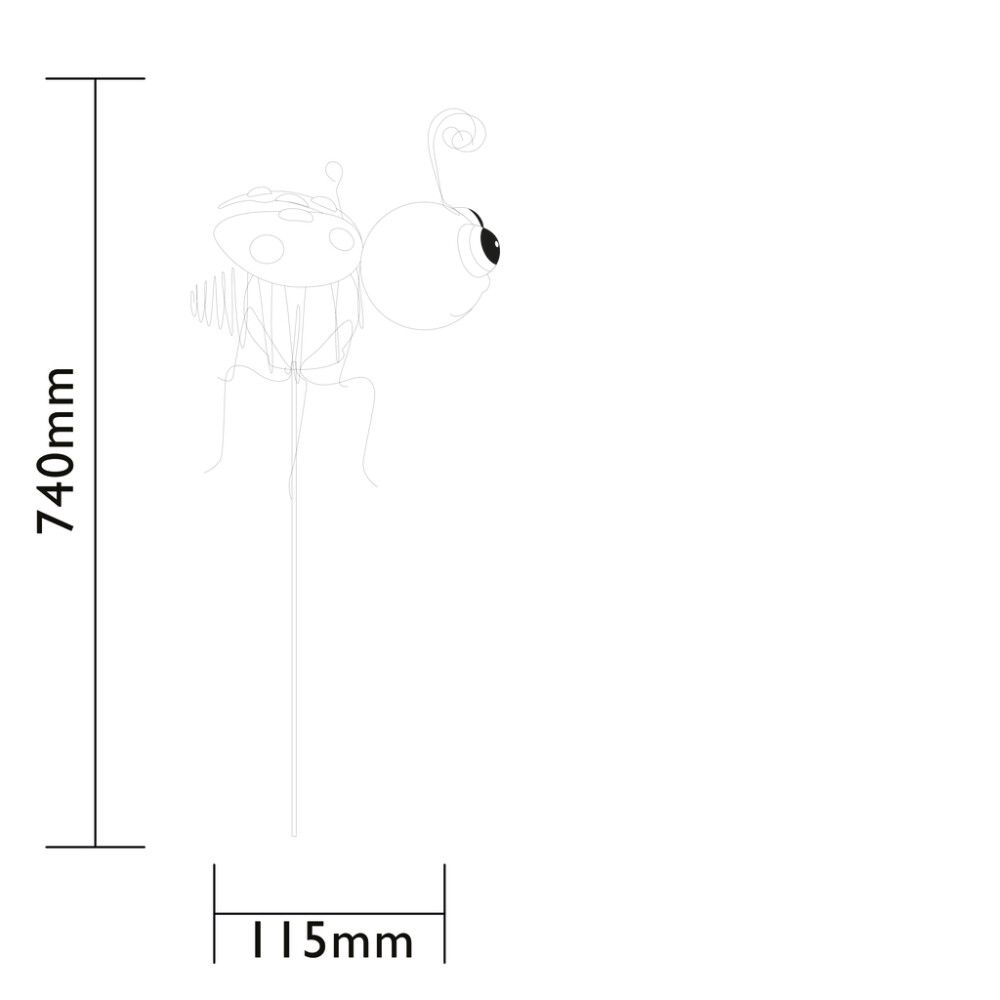 Solar valotikku Luxform Ampiainen / Leppäkerttu 74 cm