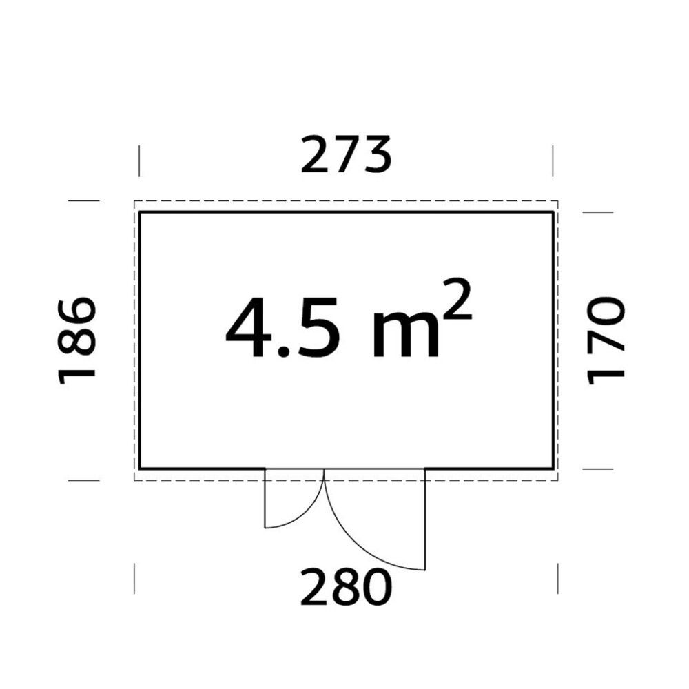 Pihavaja Palmako Leif 4,5 m²