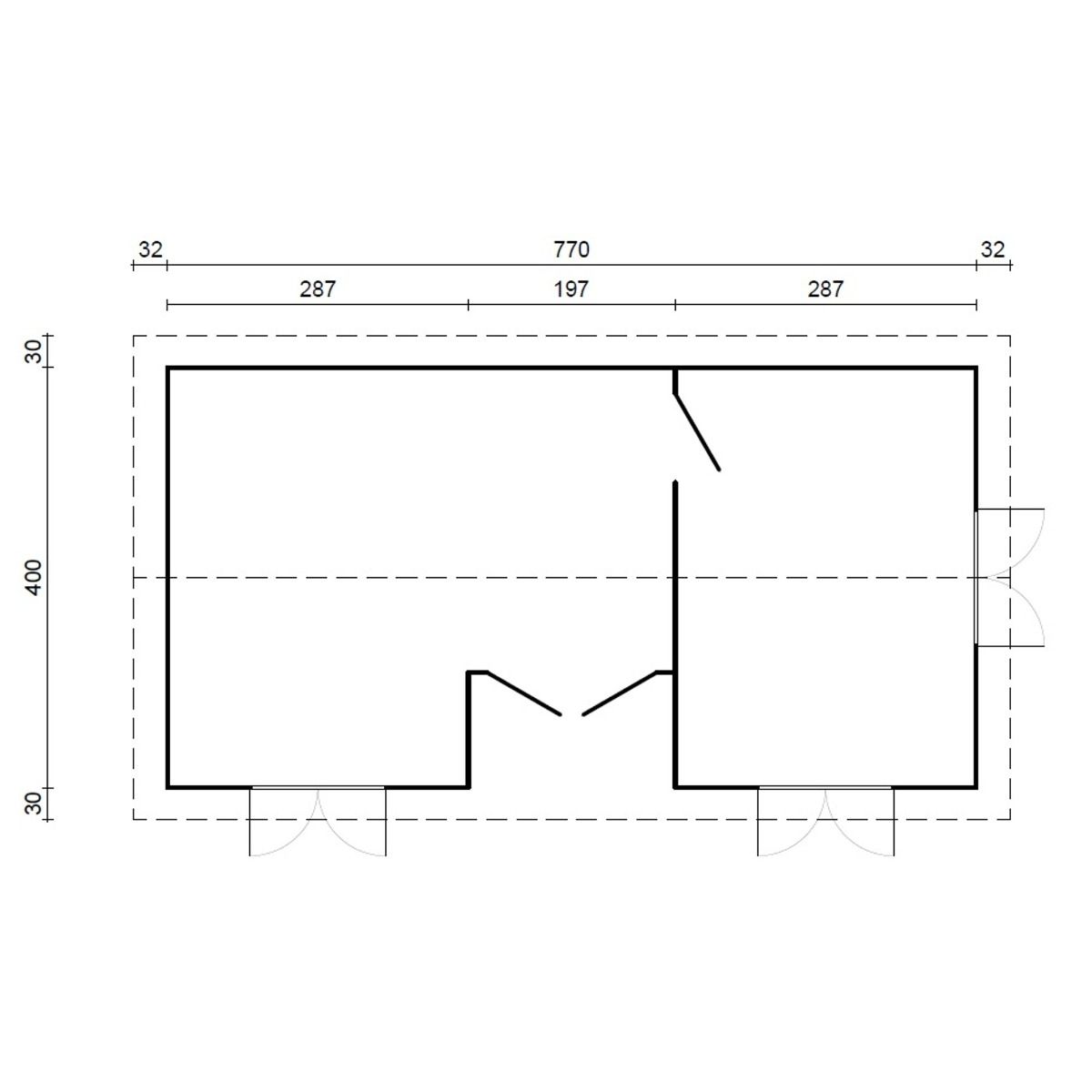 Mökki Palmako Anna 26,7+1,9 m²