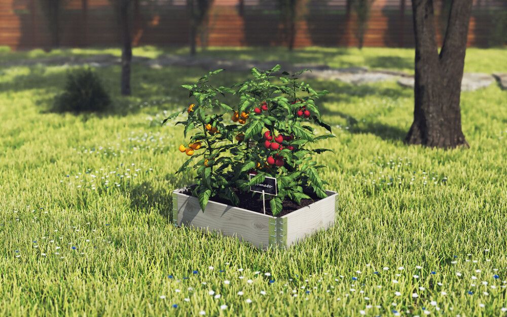 Lavakaulus 80 x 60 x 20 cm harmaa