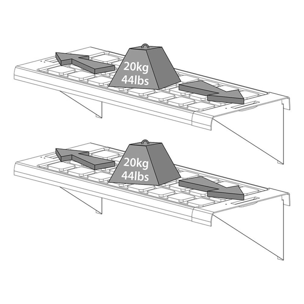 Hyllysarja Palram-Canopia kasvihuoneisiin 2 kpl