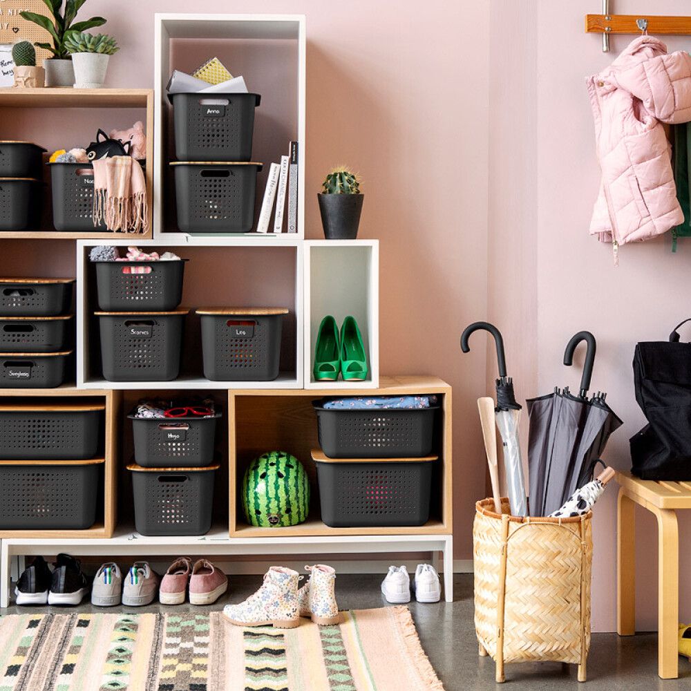 Säilytyskori SmartStore Basket Recycled 6 L Antrasiitti 37 x 28 x 10 cm