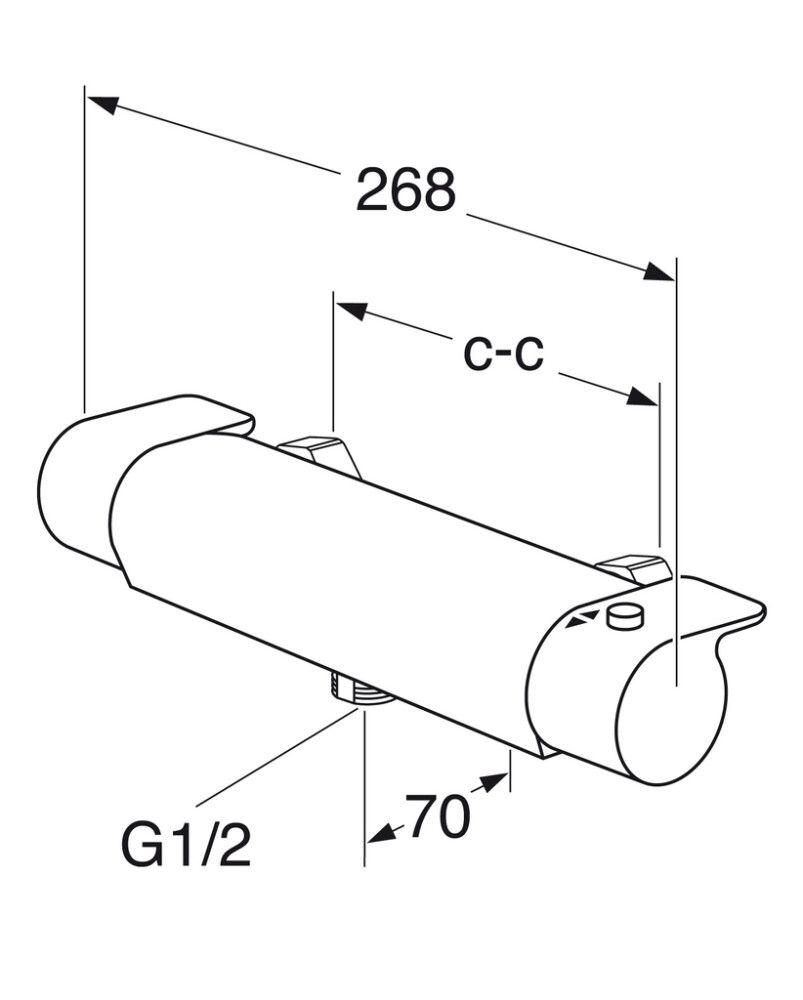 Termostaattihana Gustavsberg Estetic Kromi